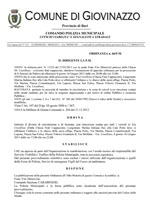 Ordinanza 66/PM: S. Antonio, divieto di circolazione e fermata
